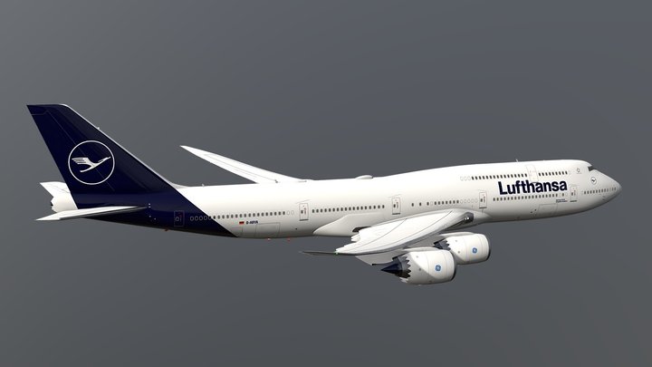 Boeing 747-8i 3D Model