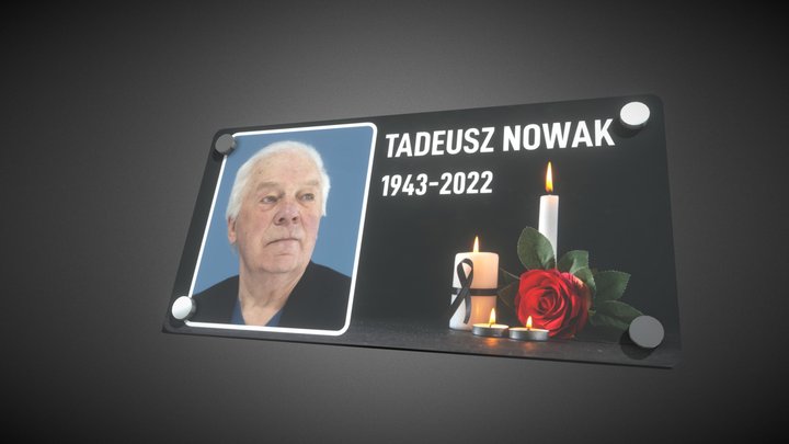 Tabliczka Pogrzebowa 3D Model