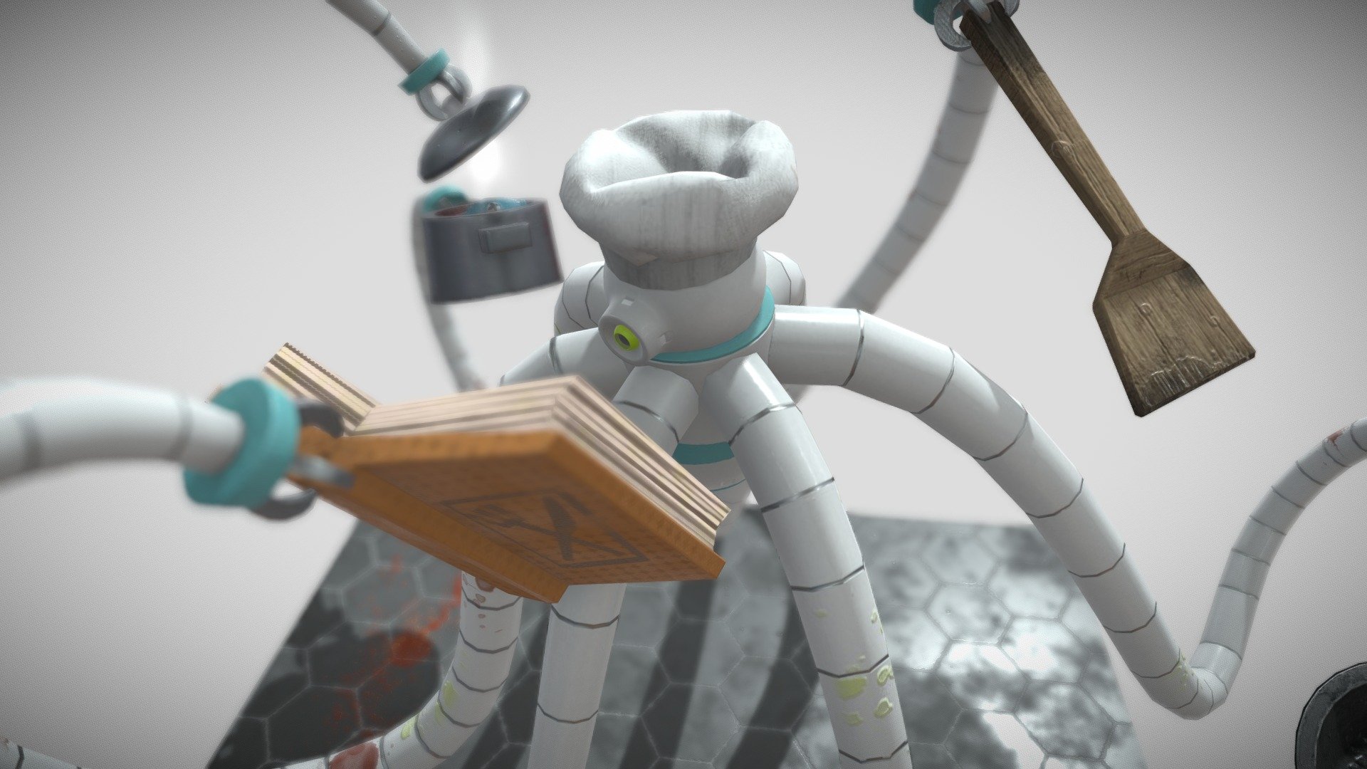 ChefBot - 3D model by rainerwindolph [86ee08e] - Sketchfab