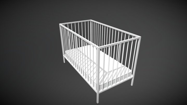 Baby cot 3D Model