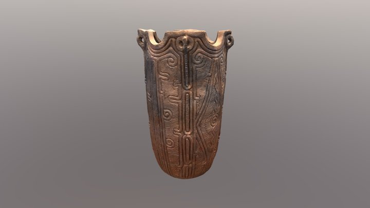 Deep bowl excavated Sakenomiba Site. 3D Model