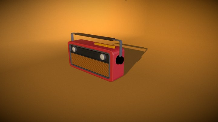 Blend A Day Day05 Radio 3D Model