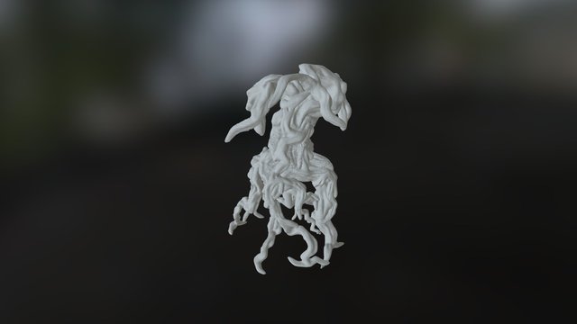 Ruined Temple Tree 3D Model