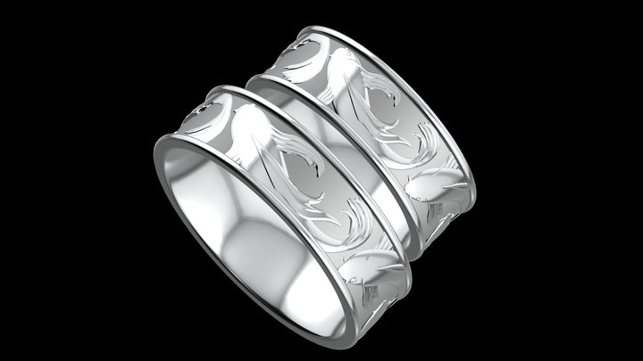 Fish ring 3D Model