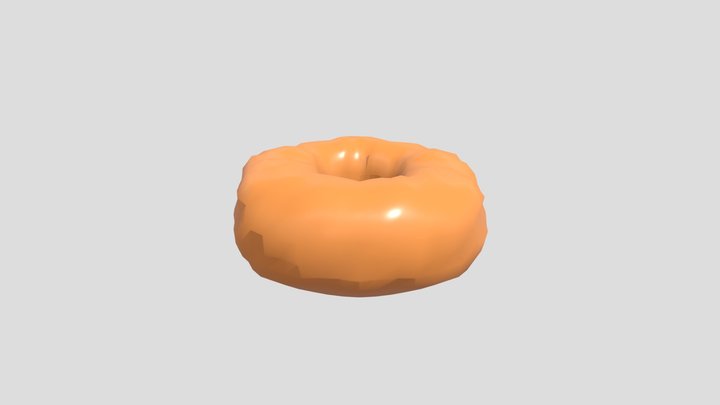 Crispy Bagel 3D Model