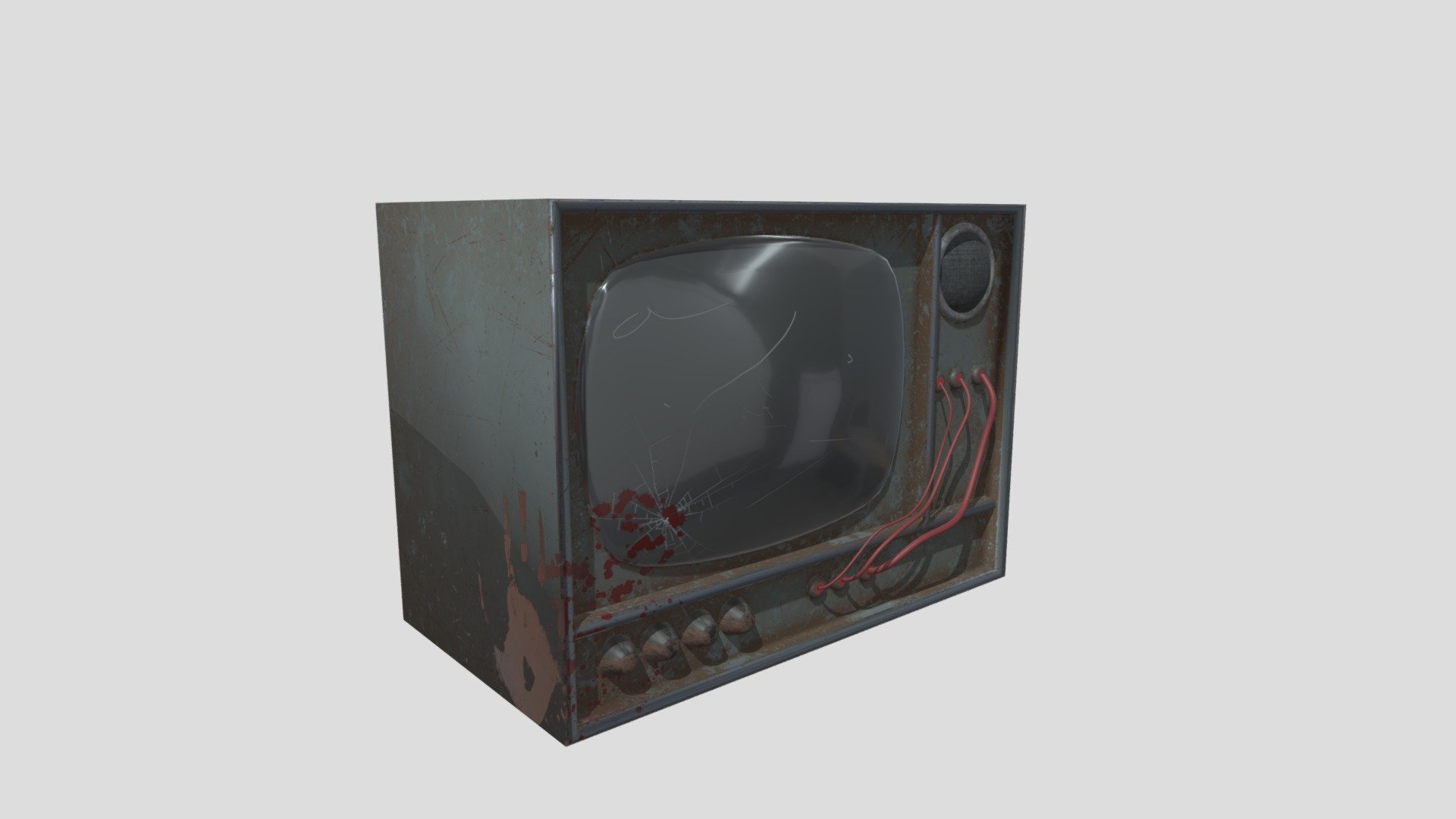 Old vintage style tv/radio