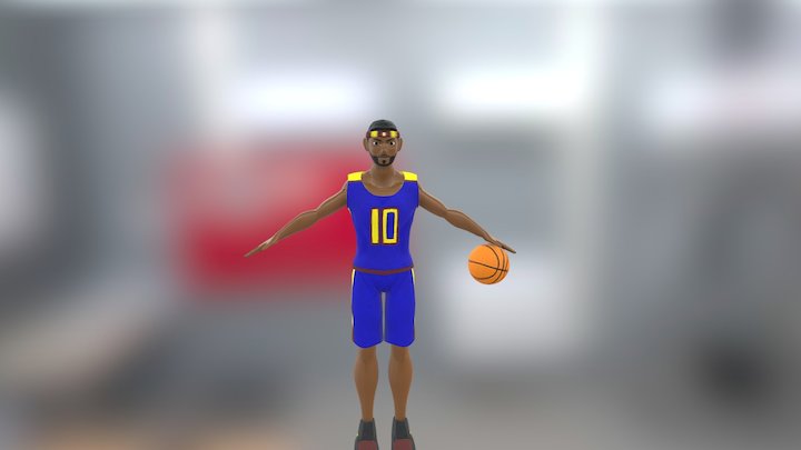 Basketball Desgin Character 3D Model