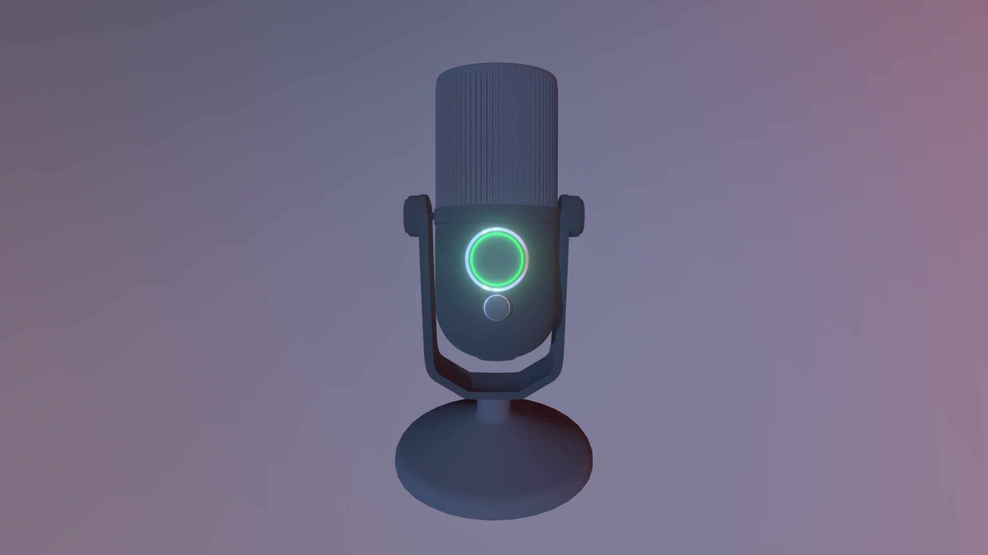 Microphone with green LED