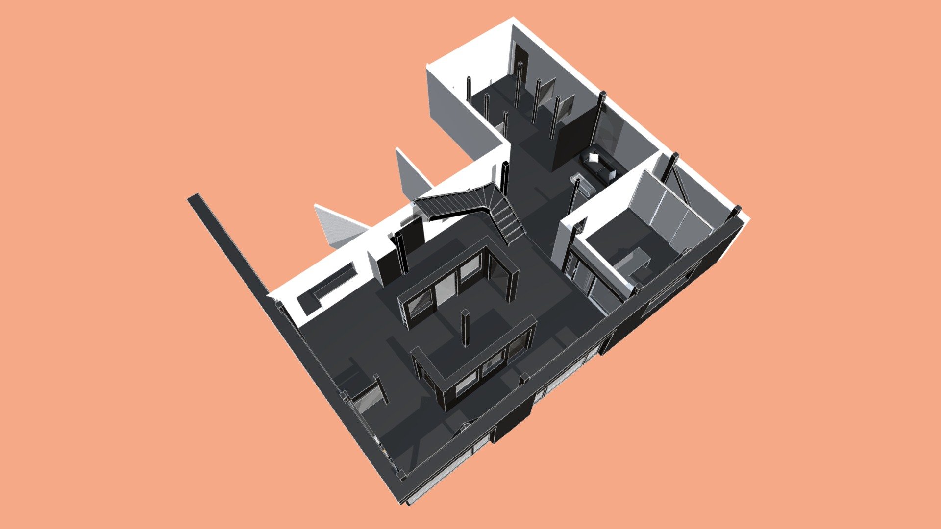 Showroom Internorm TOURNIER — Sketchfab embed 3D viewer