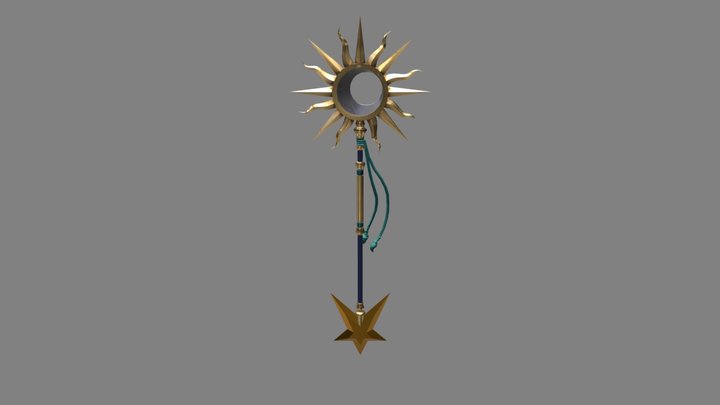 Wizard Staff 3D Model
