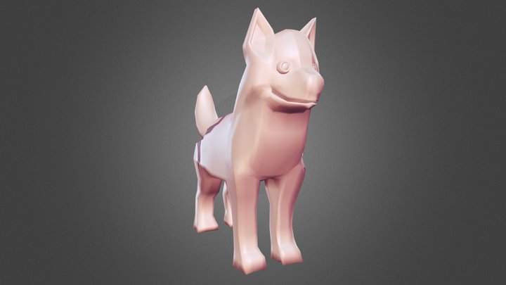 Husky Puppy Model 3D Model