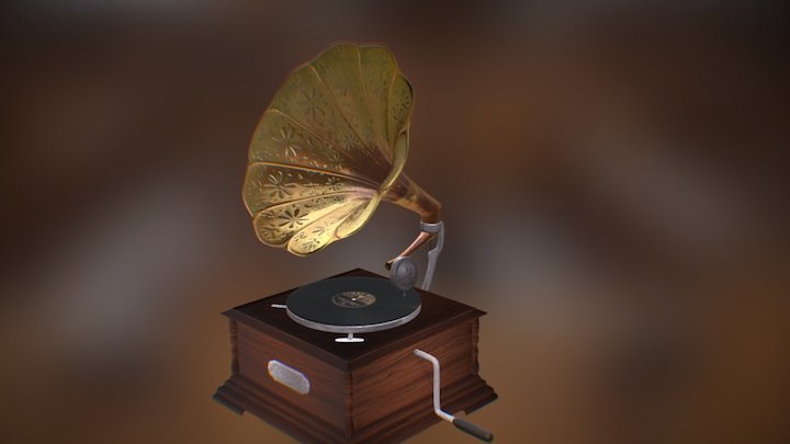 gramophone 3D Model