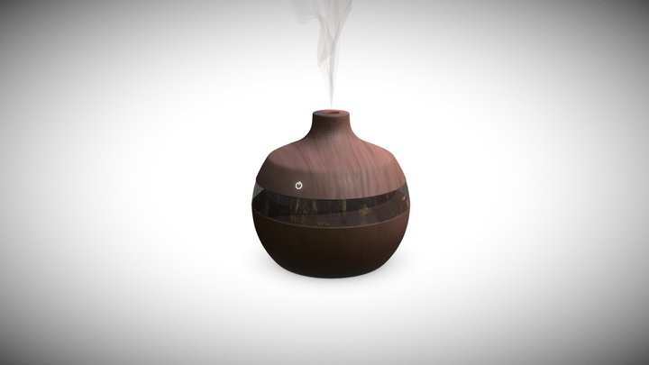 Wooden oil diffuser 3D Model
