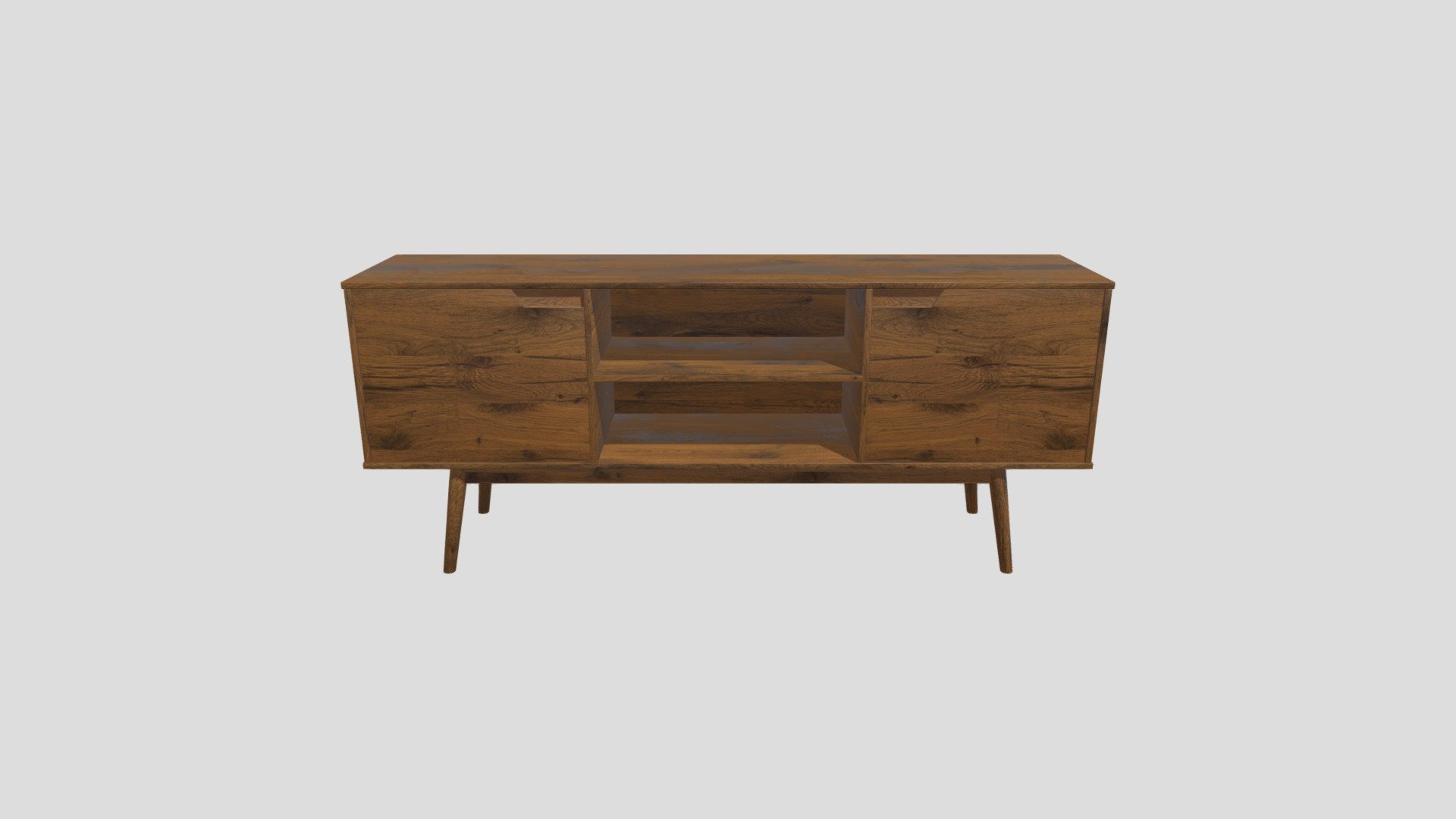Media Console Unit 200x45x80 - Download Free 3D model by ...
