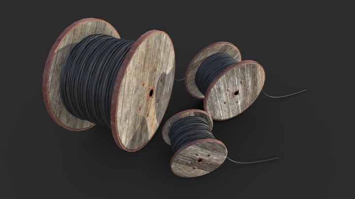Cable Reels 3D Model