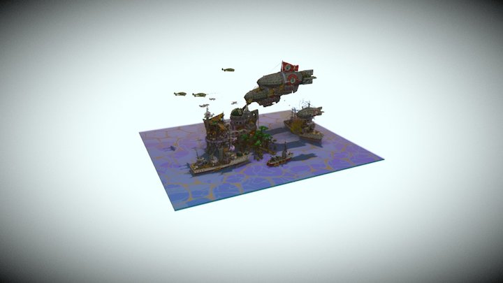 BoomBeach - Hub 3D Model