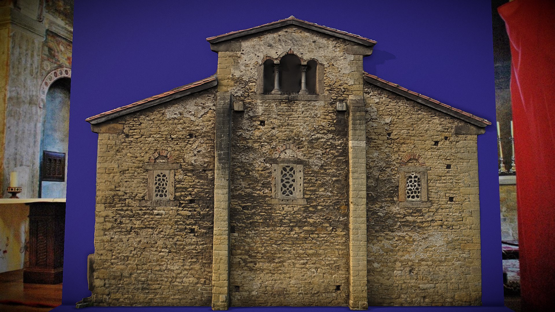 Cabecero San Julián de los Prados Oviedo — Sketchfab embed 3D viewer