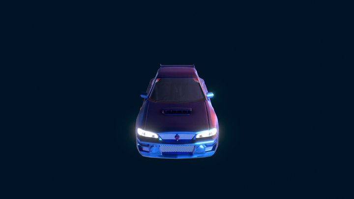Subaru Impreza 22B_v1 3D Model