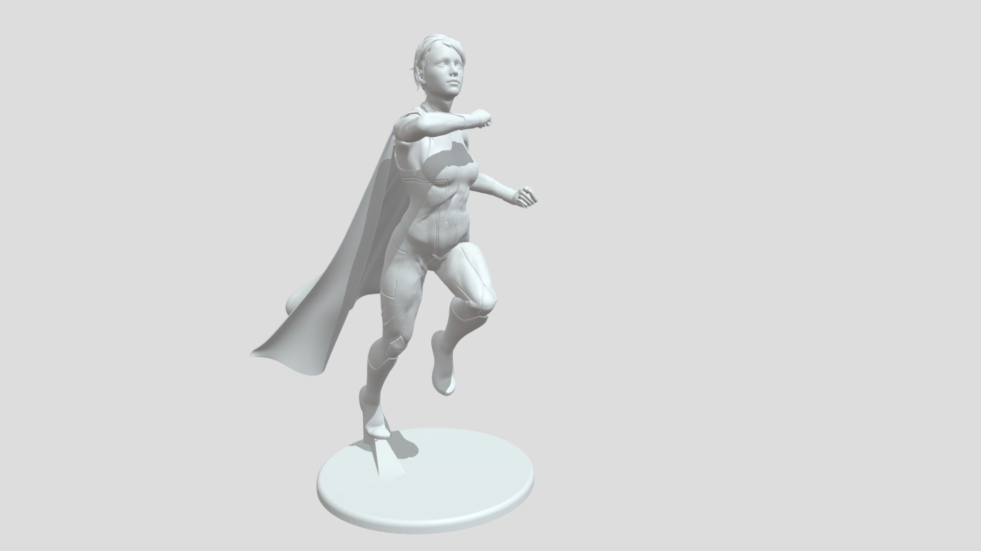Superhero Girl 3D Printable Figure