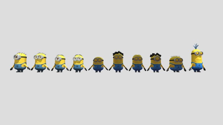 (Most popular) Minionrigs 3D Model