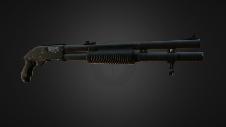 Remington M870 3D Model