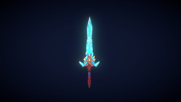 Frozen sword 3D Model