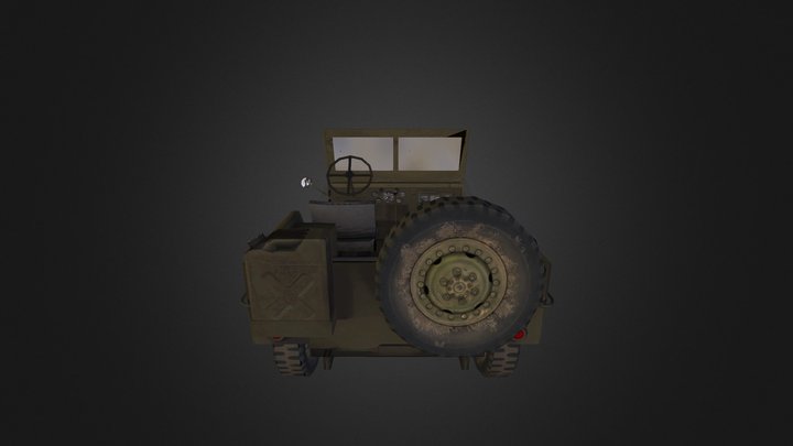 Willys Jeep 1 3D Model
