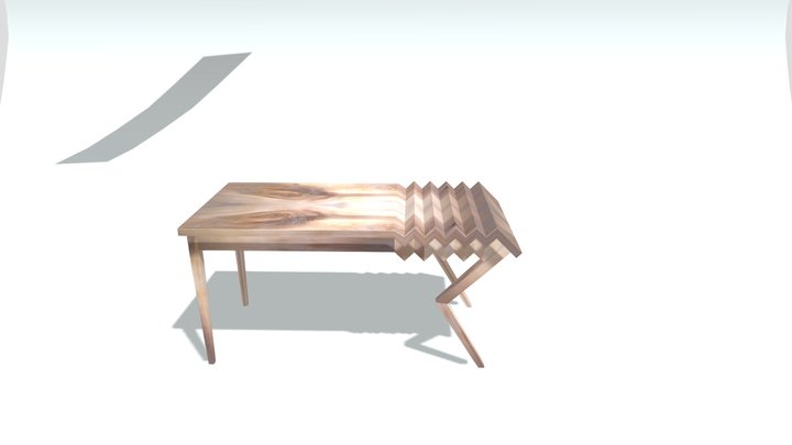 Design Wooden table 3D Model