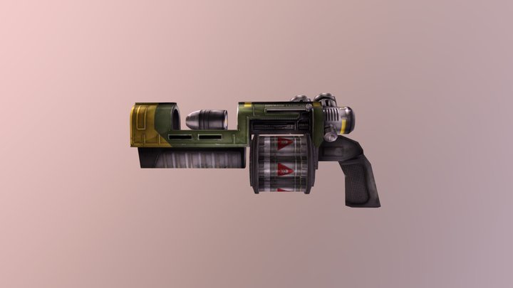 Tribes Vengeance Grenade Launcher 3D Model