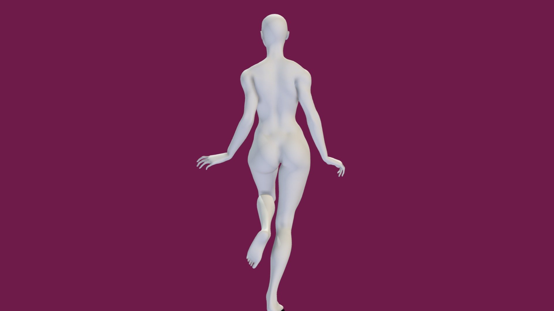Female Rigged Base Mesh Catwalking Free - Download Free 3D model by ...
