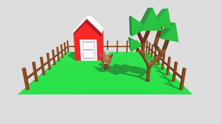 Perro hilda 3D Model