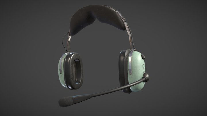 David Clark Pilot Headset 3D Model