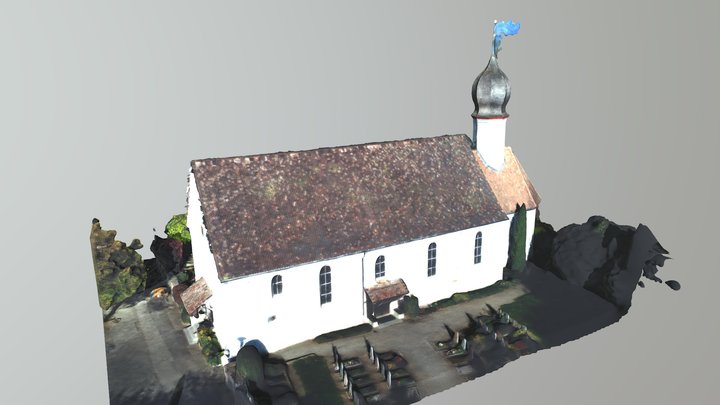 Stein am Rhein, Kirche Burg 3D Model