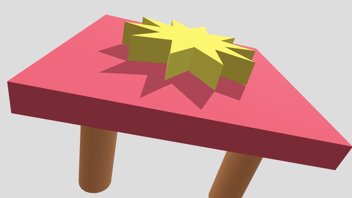 Beautifully made STAR TABLE 3D Model