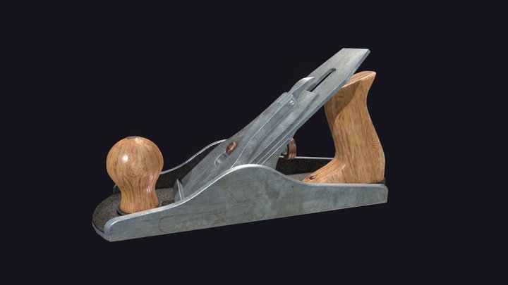Classic hand plane 3D Model