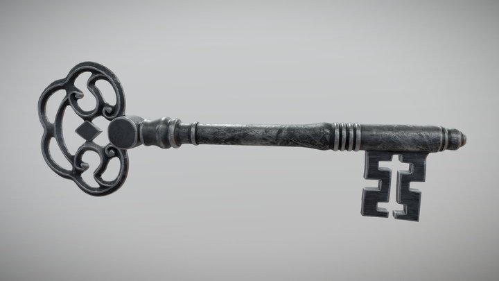 Vintage Key 3D Model