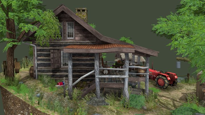Diorama - Texan Forest Loner 3D Model