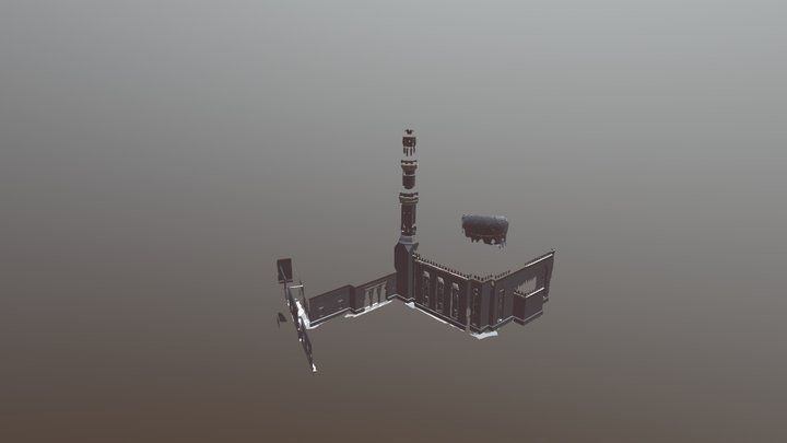Mosque Mesh 3D Model