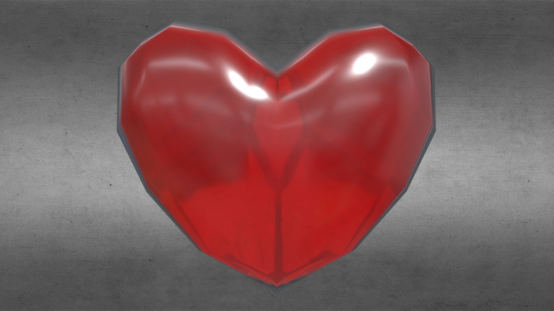 Crystal Heart (Rounded) [RE-MODELED] - 3D model by NinJOke [87049ce ...