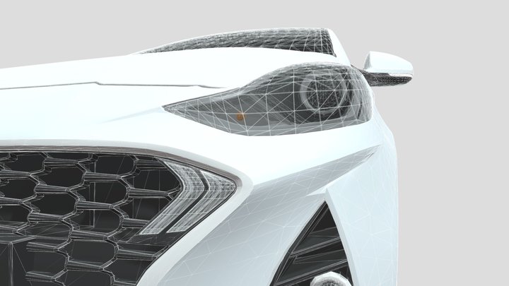2021 Hyundai  Aura (With Textures) 3D Model