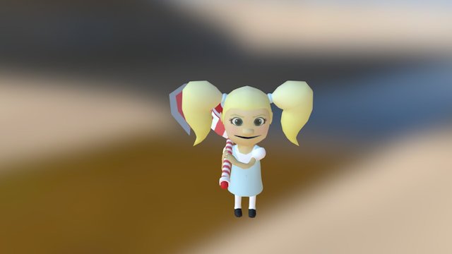 Candy Kane 3D Model