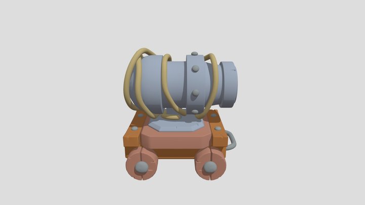 GAME CANNON - CANHÃO CLASH ESTUDOS 3D Model