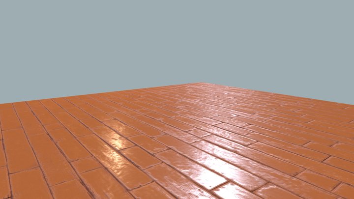 Wood floor texture 3D Model