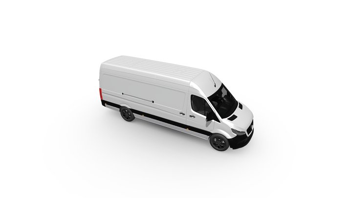 Mercedes-Benz Sprinter Cargo Van H2 L3 (2024) 3D Model