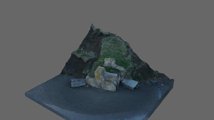 北海道根室市に残るトーチカ 3D Model