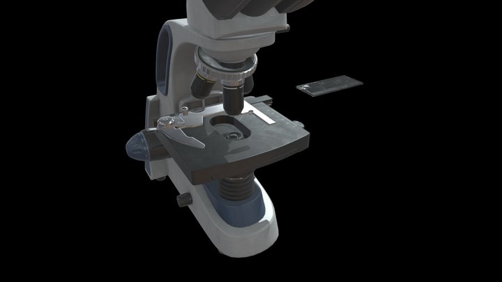 Compound Microscope 3D Model