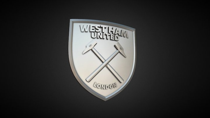 FC West Ham United - STL 3d model for CNC 3D Model