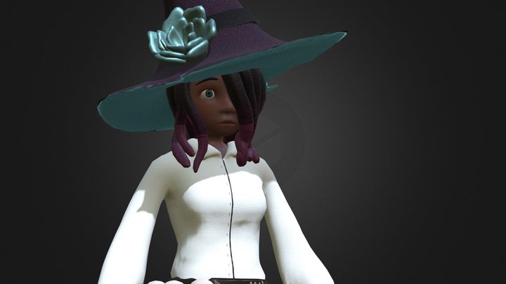 Necromancer Witch 3D Model