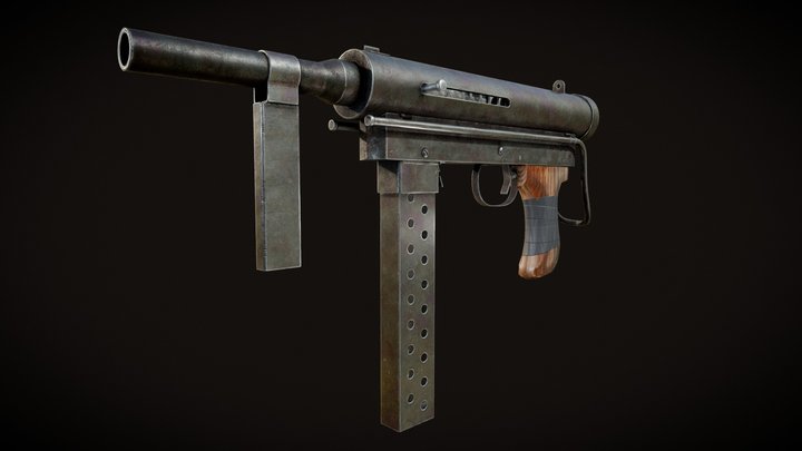 Homemade Gun 3D Model