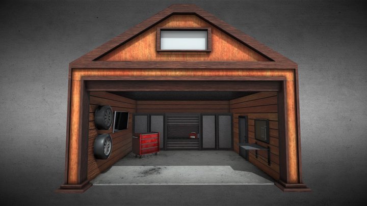Garage Render Redone FREE 3D Model